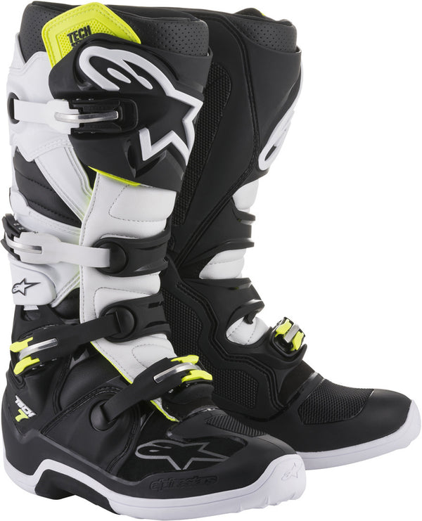 Alpinestars Tech 7 骑行靴 Tech 7 Motocross Boots Black/White 黑/白