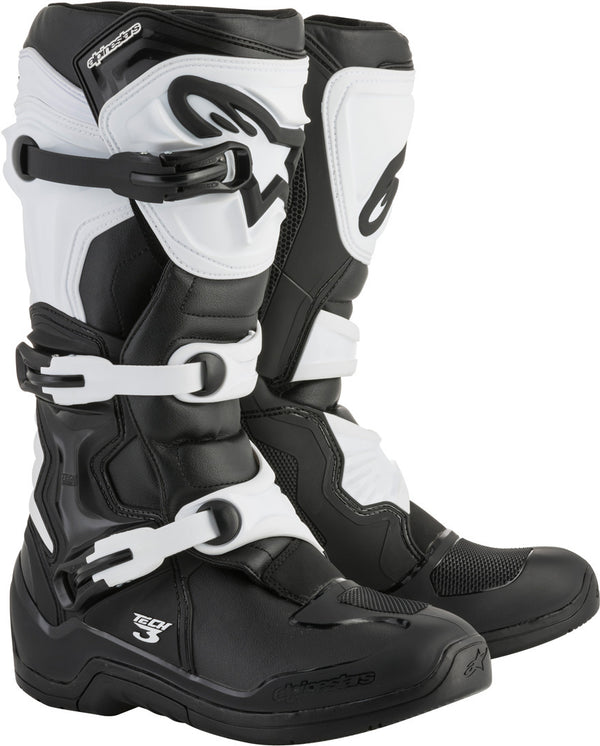 Alpinestars Tech 3 Motorcycle Motocross Boots Black/White
