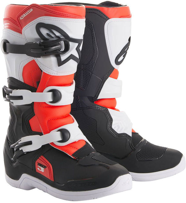 ALPINESTARS 骑行靴 Tech 3S Boots Black/White/Red TECH 3