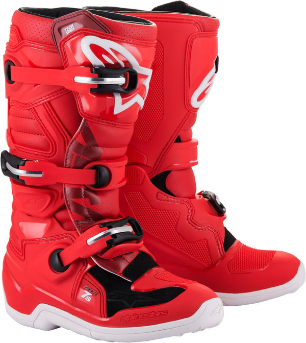 Alpinestars Tech 7S Youth Motocross Boots Red