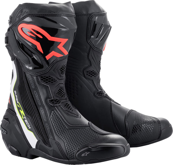 ALPINESTARS 骑行靴 Supertech R Motorcycle Boots Black/Yellow/Red