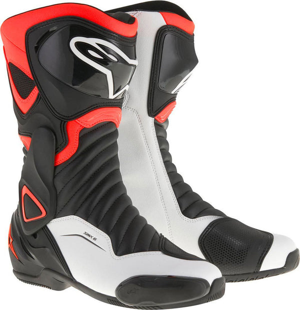 ALPINESTARS 骑行靴 SMX-6 V2 Motorcycle Boots Black/Red/White