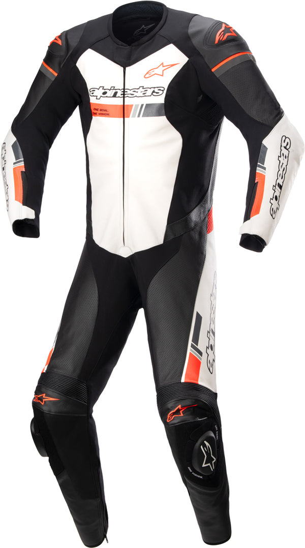 ALPINESTARS 骑行服 GP Force Chaser One Piece Motorcycle Leather Suit Black/White/Red