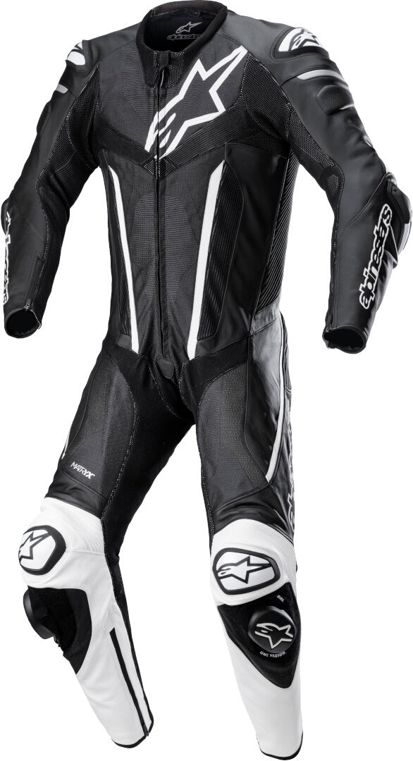 ALPINESTARS 骑行服 Fusion One Piece Motorcycle Leather Suit Black/White