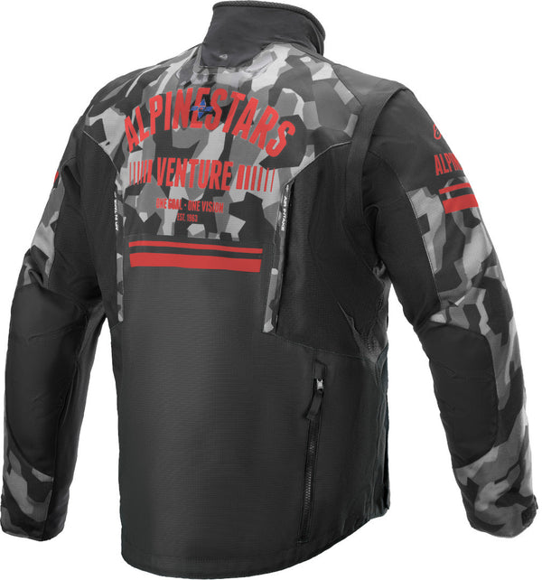 ALPINESTARS 骑行夹克 Venture R Jacket Grey Camo/Fluo Red VENTURE