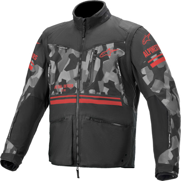 ALPINESTARS 骑行夹克 Venture R Jacket Grey Camo/Fluo Red VENTURE