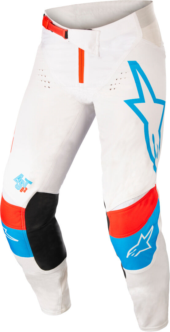 ALPINESTARS 骑行裤 Techstar Pants TECHSTAR Off White/Neon Blue/Bright Red
