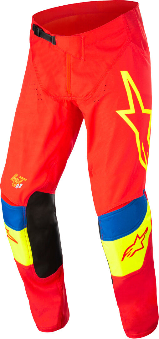 ALPINESTARS 骑行裤 Techstar Pants TECHSTAR Bright Red/Fluorescent Yellow/Blue