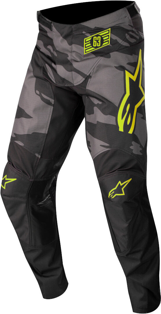 Alpinestars 青少年款 骑行裤 Racer Tactical Youth Motocross Pants Black/Gray 黑/灰 Camo/荧光黄