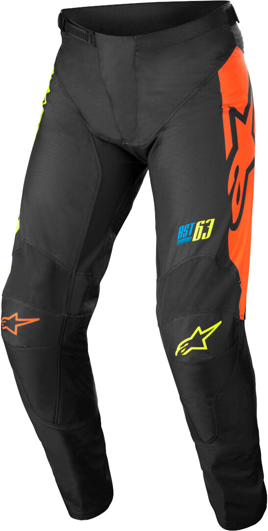 ALPINESTARS 骑行裤 Youth Racer Pants Youth Black/Fluorescent Yellow/Coral RACER