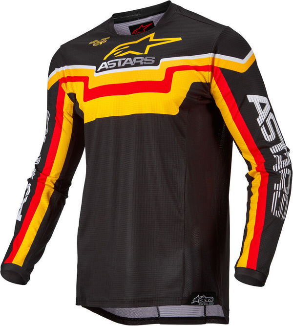 ALPINESTARS 骑行衣 Techstar Jersey TECHSTAR Black/Yellow/Tangerine