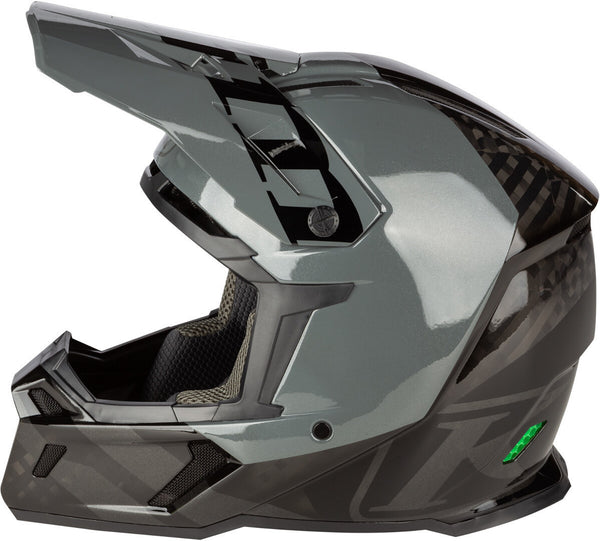 KLIM  头盔 Klim F5 Koroyd Ascent Carbon Motocross Helmet Black/Gray