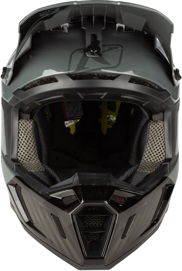 KLIM  头盔 Klim F5 Koroyd Ascent Carbon Motocross Helmet Black/Gray