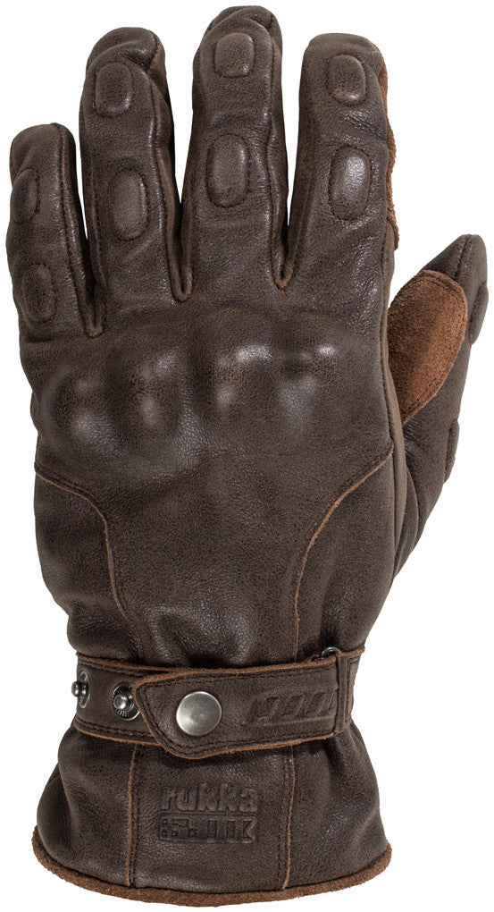 Rukka Minot Leather Motorcycle Gloves Brown