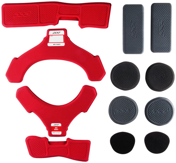 Pod 护具配件 Knee Brace Replacement MX Pad Set Right Red