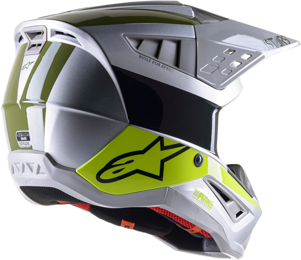 Alpinestars SM5 Bond Motocross Helmet MX Silver