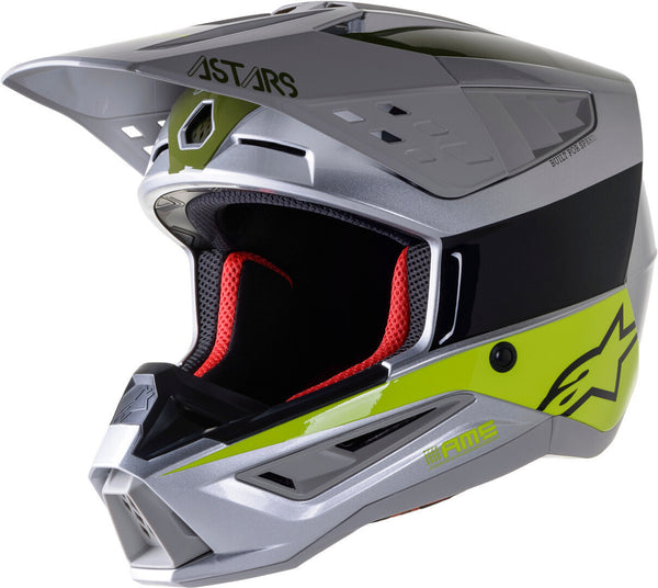 Alpinestars SM5 Bond Motocross Helmet MX Silver