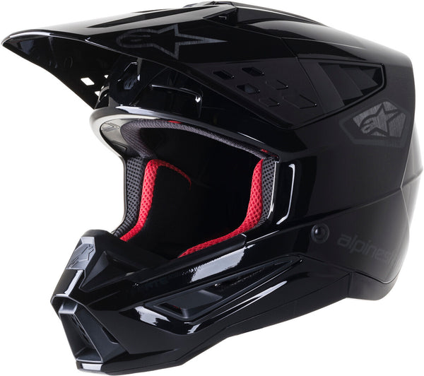 Alpinestars 头盔 S-M5 Helmet 黑/银 高光 S-M5 越野