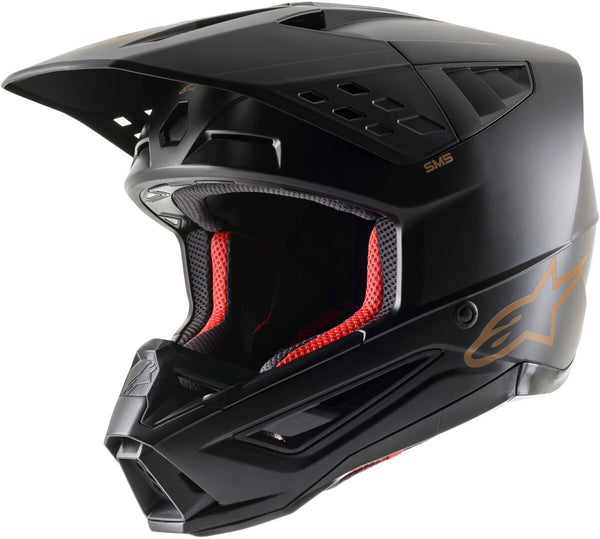 ALPINESTARS 头盔 S-M5 Solid Motocross Helmet Black/Brown