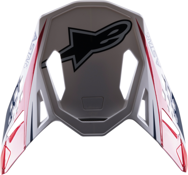 头盔附件 S-M10 CARBON META2 VISOR WHITE/RED/BLUE GLOSSY White/Red/Blue Gloss SM10