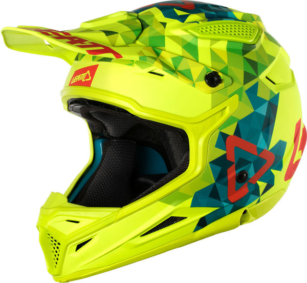 Leatt GPX 4.5 V22 Motocross Helmet MX Yellow/Blue