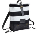 HolyFreedom Roll-Top Striped Backpack