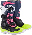 ALPINESTARS 骑行靴 Tech 3S Boots Youth Black/Dark Blue/Fluorescent Pink TECH 3