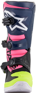 ALPINESTARS 骑行靴 Tech 3S Boots Youth Black/Dark Blue/Fluorescent Pink TECH 3