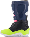 ALPINESTARS 骑行靴 Tech 3S Boots Youth Black/Dark Blue/Fluorescent Pink TECH 3