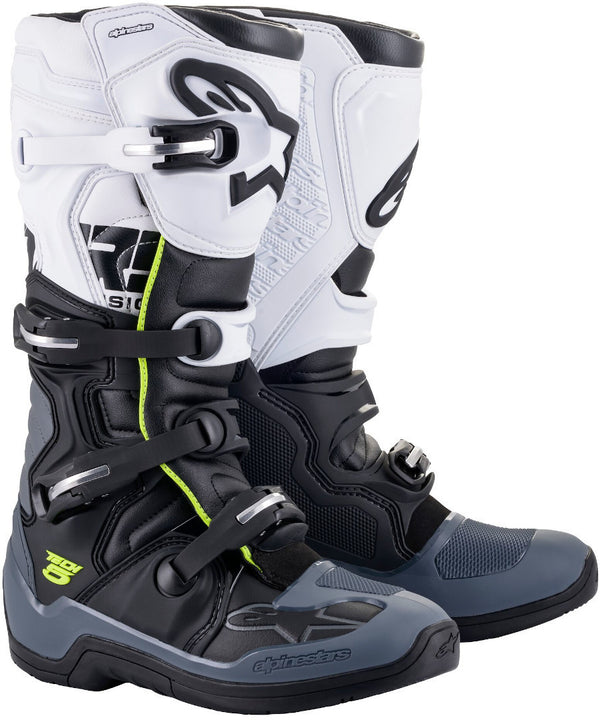 Alpinestars Tech 5 Motocross Boots Black/Gray/White