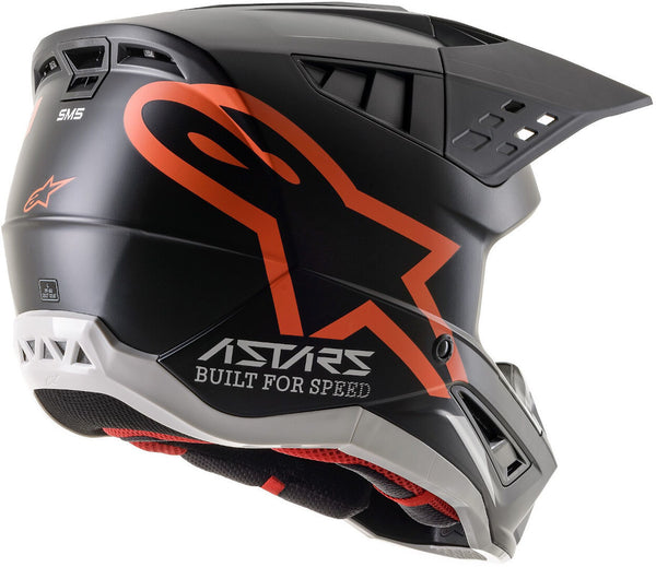 Alpinestars M5 头盔 S-M5 Compass Motocross Helmet Black Matt/Orange