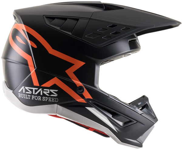 Alpinestars M5 头盔 S-M5 Compass Motocross Helmet Black Matt/Orange