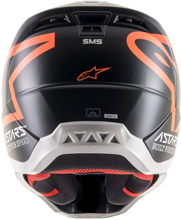 Alpinestars M5 头盔 S-M5 Compass Motocross Helmet Black Matt/Orange