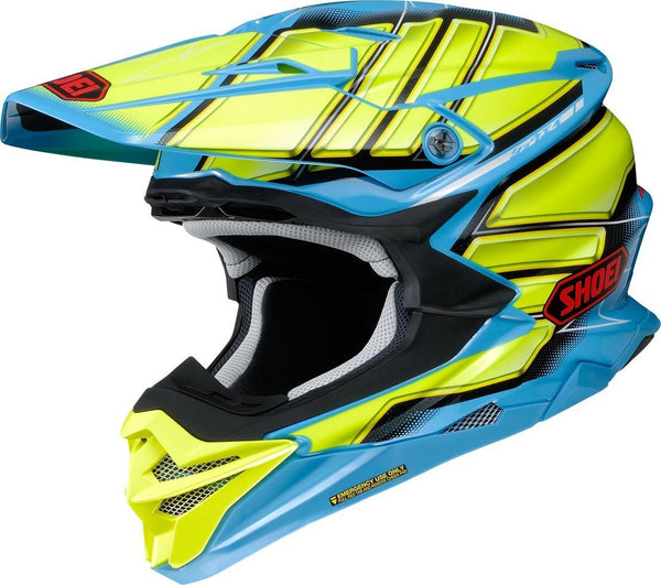 Shoei VFX-WR Glaive Motocross Helmet Yellow/Blue