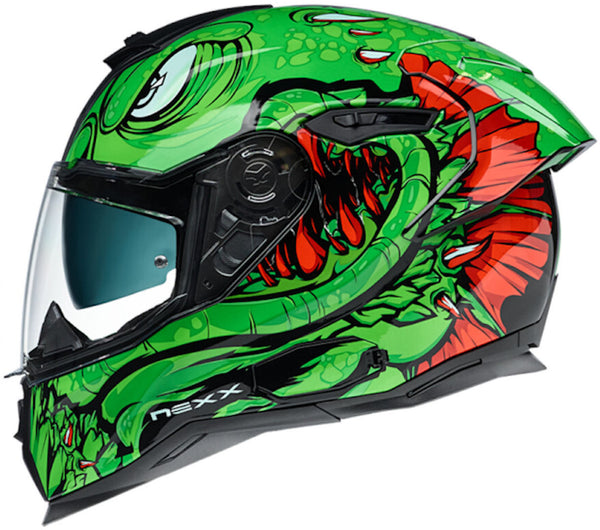 Nexx SX.100R Abisal Helmet Green/Red