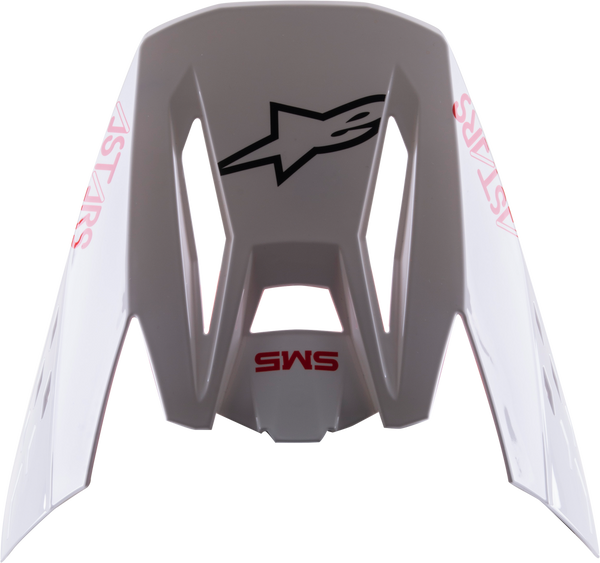 头盔附件 S-M5 Visor White/Red Gloss SM5