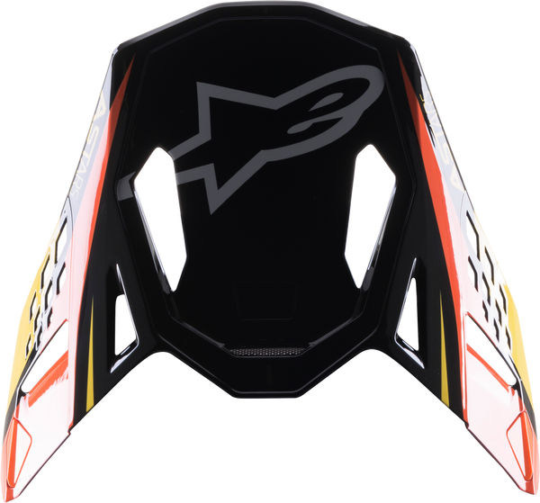 头盔附件 S-M10 CARBON META2 VISOR BLACK/YELLOW/ORANGE GLOSSY Gloss SM10 Black/Yellow/Orange